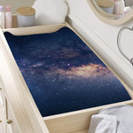 Dark Milky Way Galaxy Space Print Changing Pad Cover