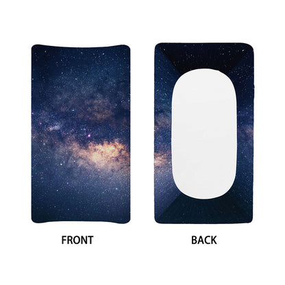 Dark Milky Way Galaxy Space Print Changing Pad Cover