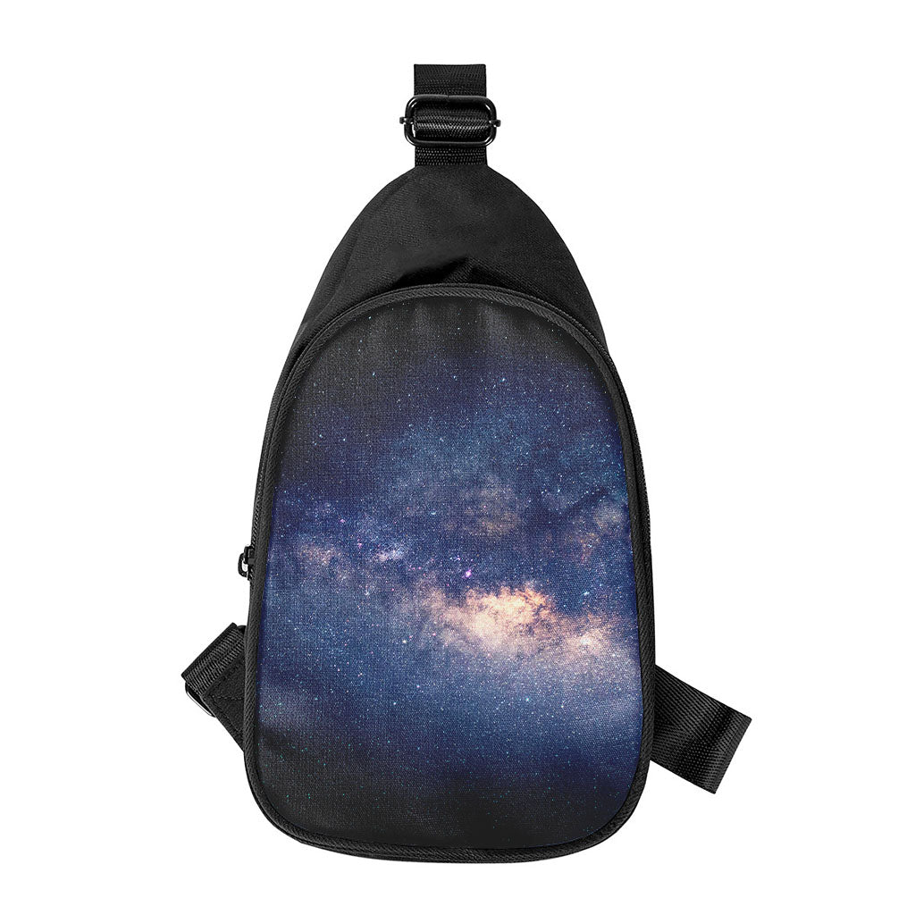 Dark Milky Way Galaxy Space Print Chest Bag