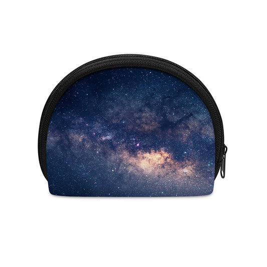 Dark Milky Way Galaxy Space Print Coin Purse