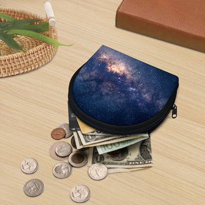 Dark Milky Way Galaxy Space Print Coin Purse