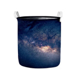 Dark Milky Way Galaxy Space Print Collapsible Laundry Basket