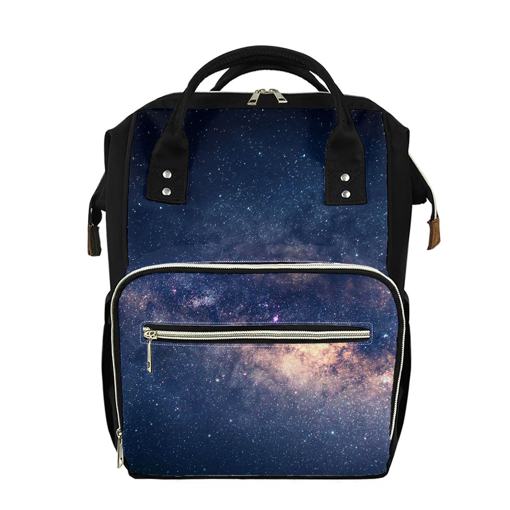 Dark Milky Way Galaxy Space Print Diaper Bag