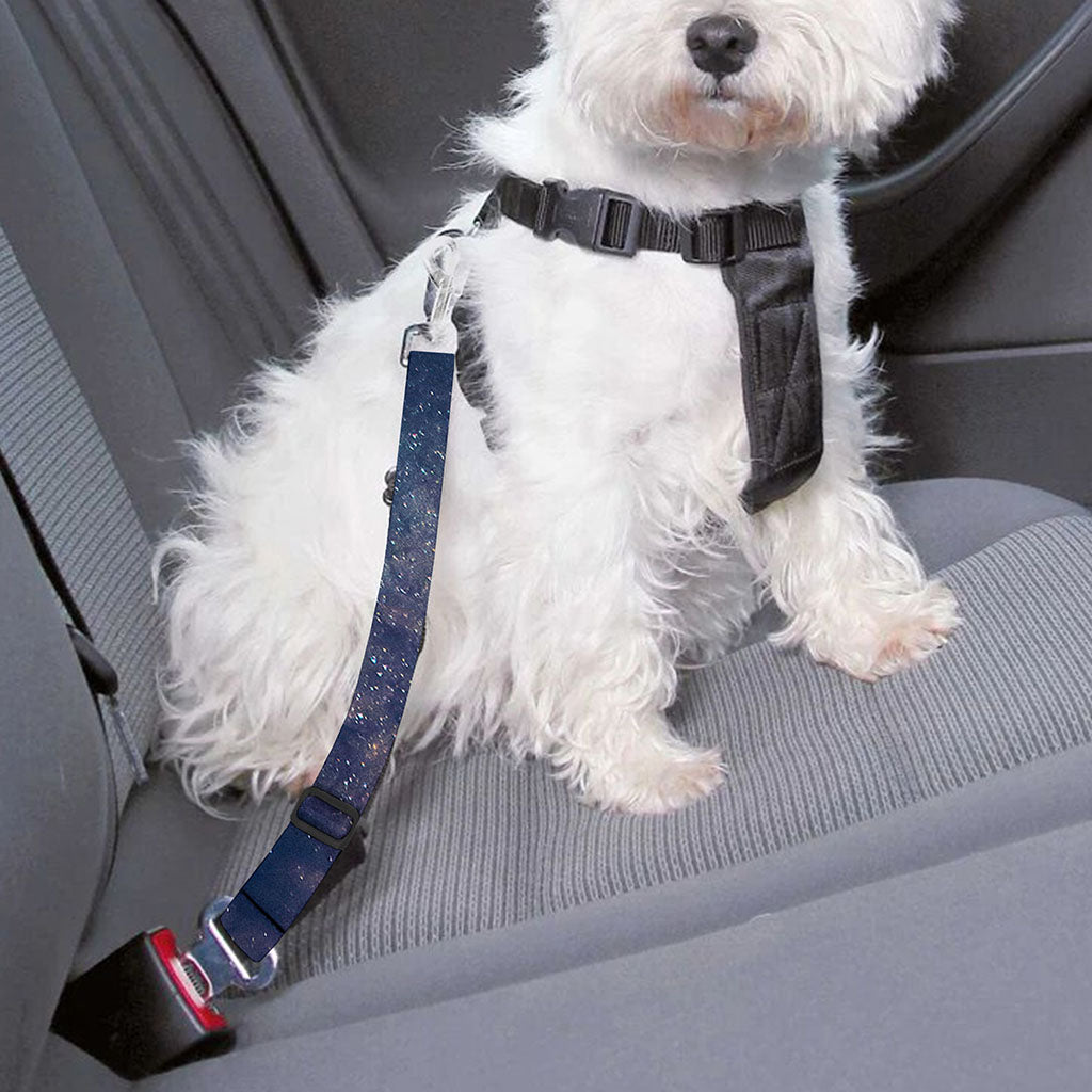 Dark Milky Way Galaxy Space Print Dog Seat Belt