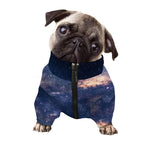 Dark Milky Way Galaxy Space Print Dog Zip Up Jacket