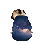 Dark Milky Way Galaxy Space Print Dog Zip Up Jacket