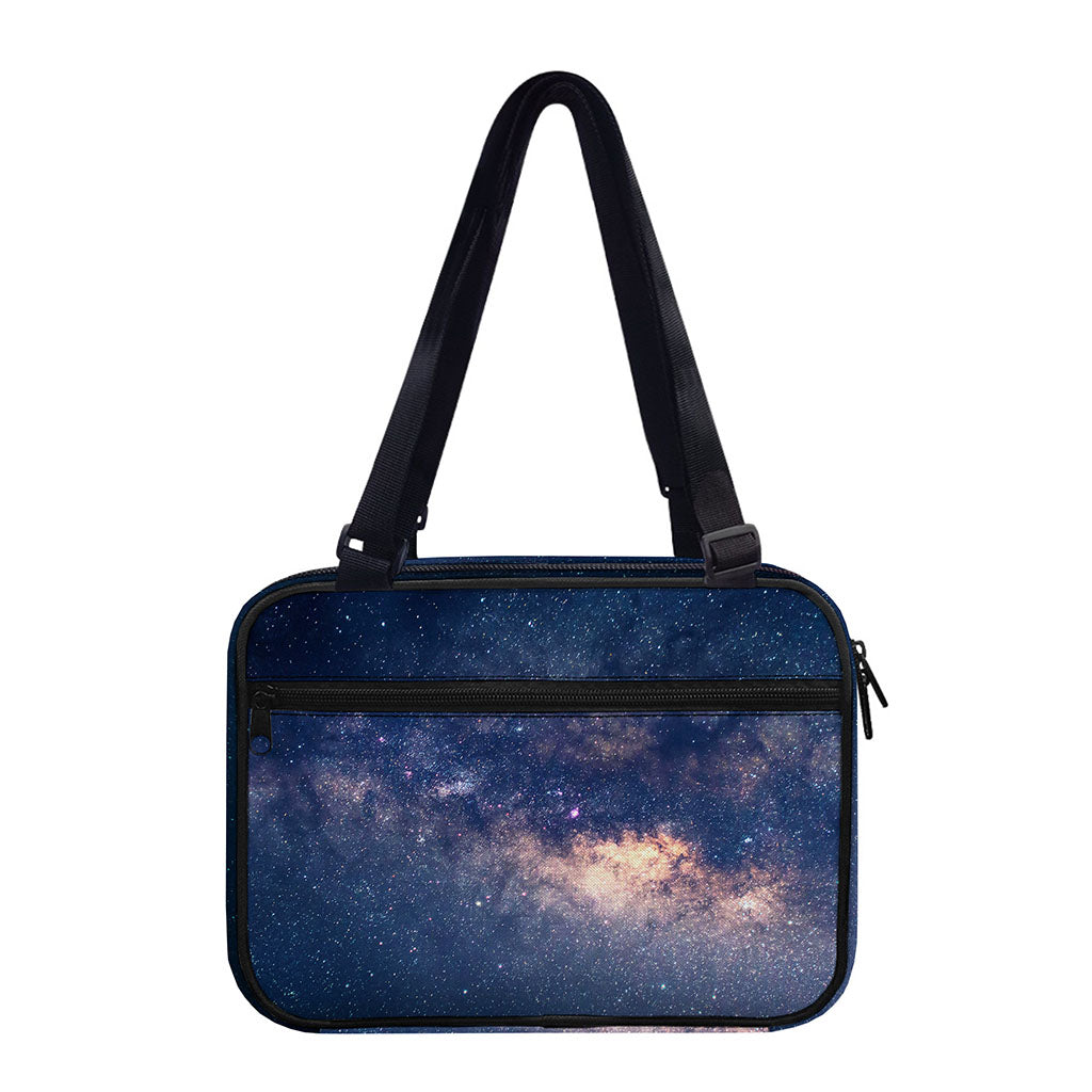 Dark Milky Way Galaxy Space Print Double Strap Bible Bag