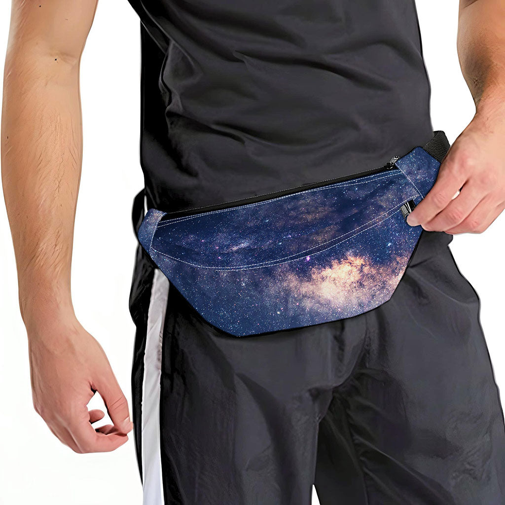 Dark Milky Way Galaxy Space Print Fanny Pack