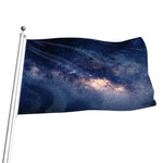 Dark Milky Way Galaxy Space Print Flag