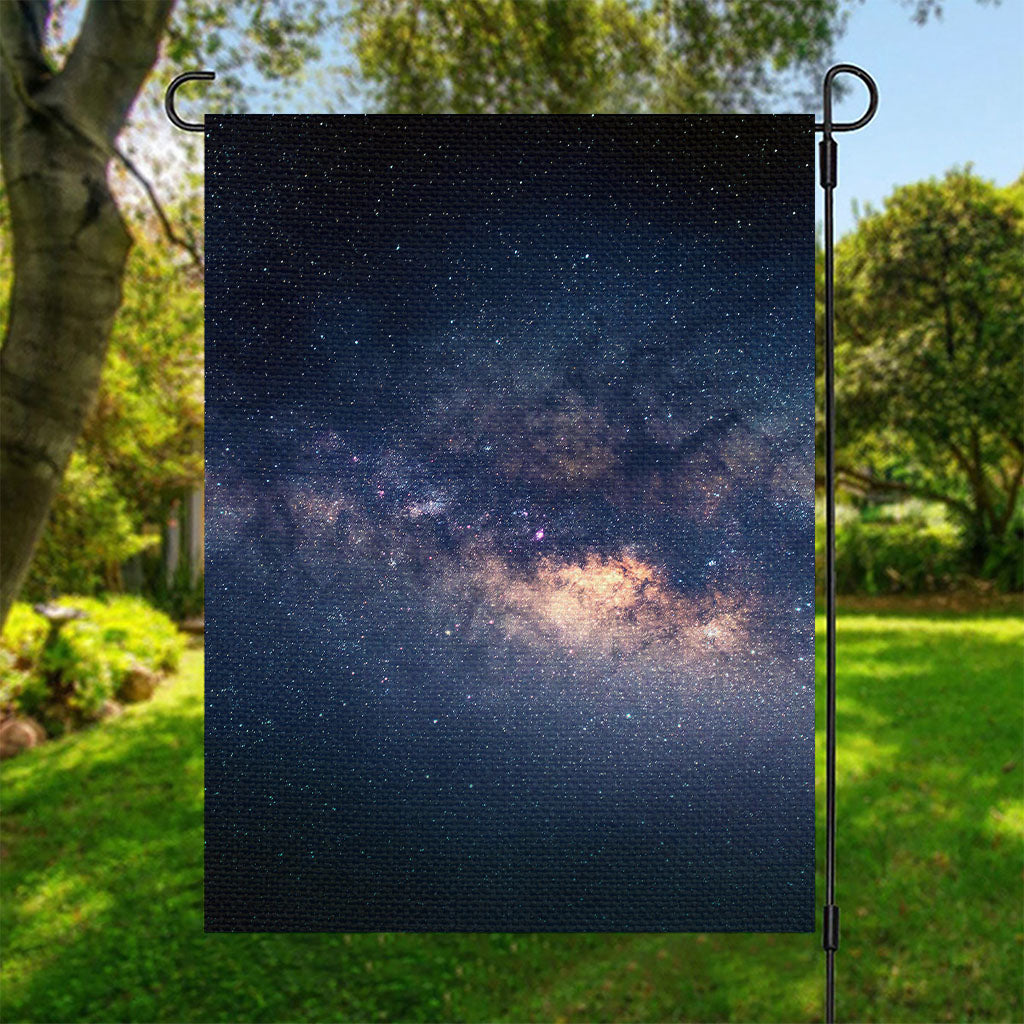 Dark Milky Way Galaxy Space Print Garden Flag