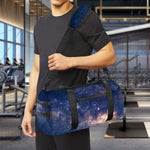 Dark Milky Way Galaxy Space Print Gym Bag