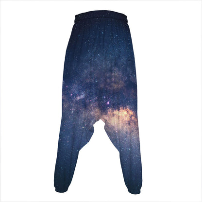 Dark Milky Way Galaxy Space Print Hammer Pants