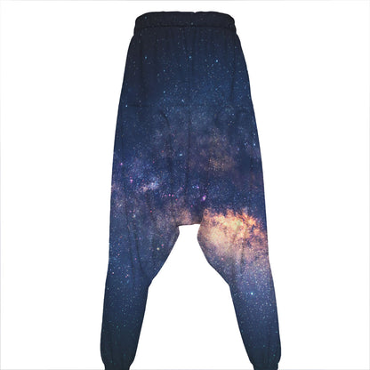 Dark Milky Way Galaxy Space Print Hammer Pants