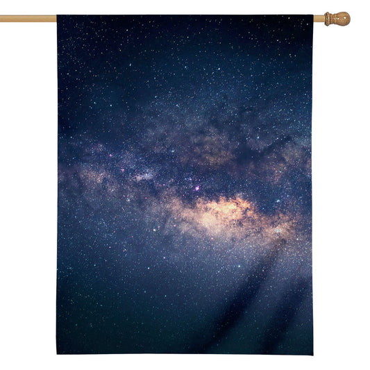 Dark Milky Way Galaxy Space Print House Flag