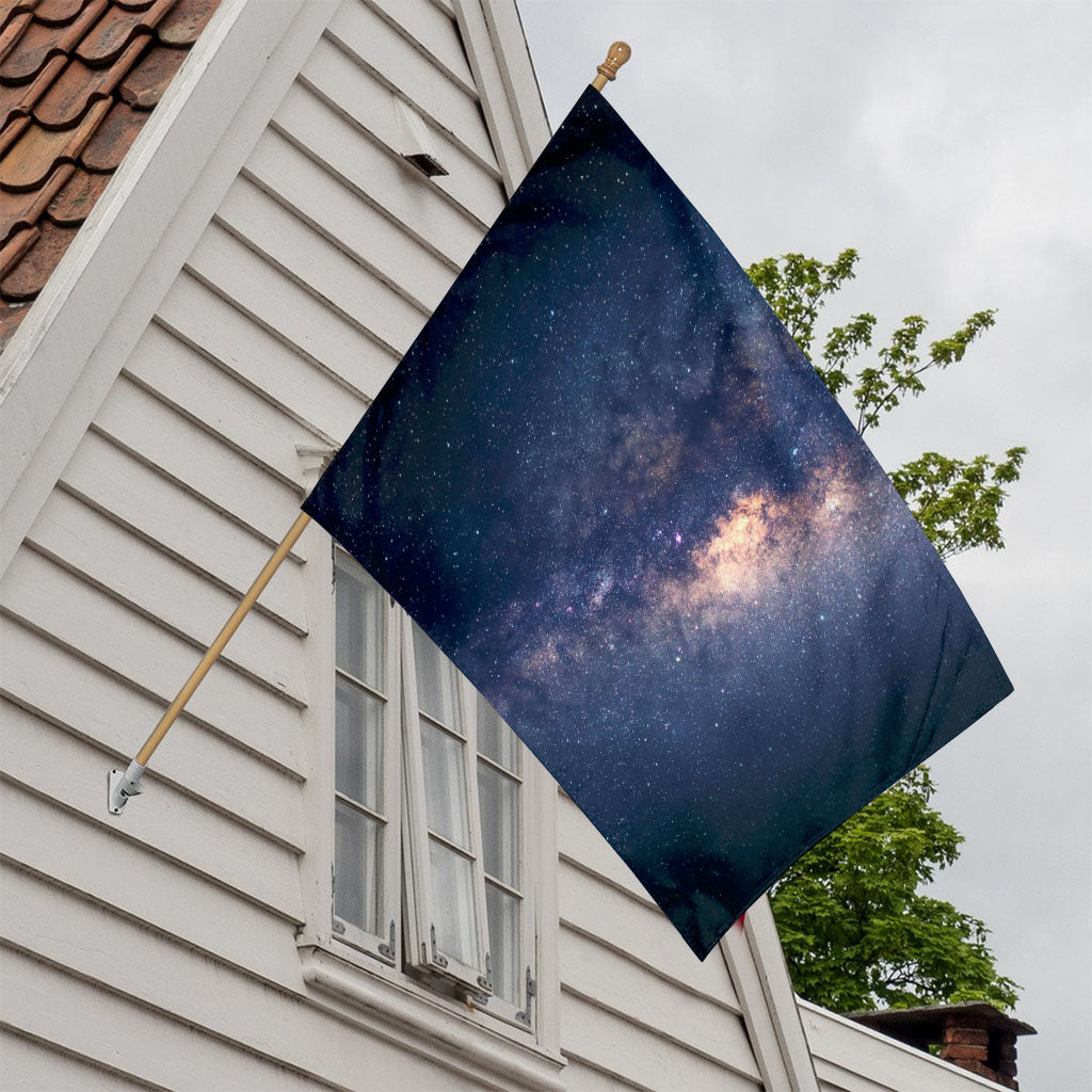 Dark Milky Way Galaxy Space Print House Flag
