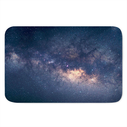 Dark Milky Way Galaxy Space Print Indoor Door Mat
