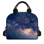 Dark Milky Way Galaxy Space Print Insulated Lunch Bag