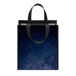 Dark Milky Way Galaxy Space Print Insulated Lunch Tote