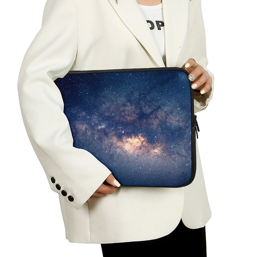 Dark Milky Way Galaxy Space Print Laptop Sleeve