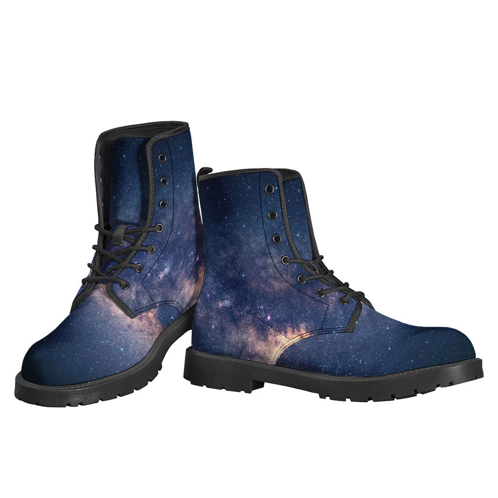 Dark Milky Way Galaxy Space Print Backpack