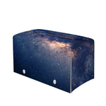 Dark Milky Way Galaxy Space Print Leather Tissue Box Cover