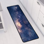 Dark Milky Way Galaxy Space Print Long Kitchen Mat