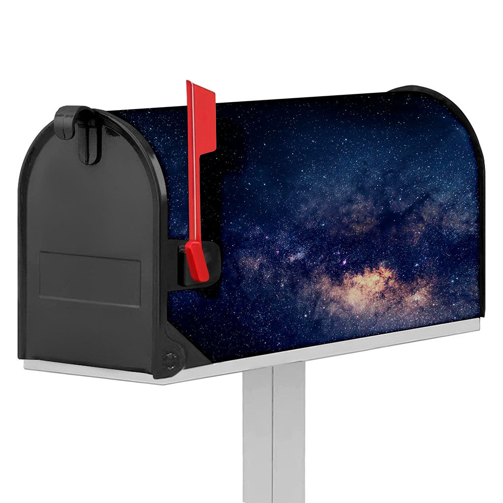 Dark Milky Way Galaxy Space Print Mailbox Cover