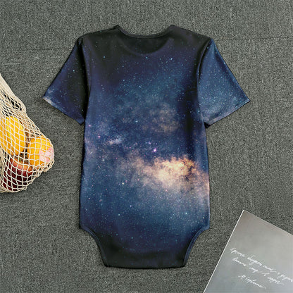 Dark Milky Way Galaxy Space Print Men's Bodysuit
