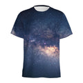 Dark Milky Way Galaxy Space Print Men's Athletic T-Shirt