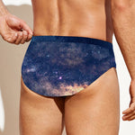 Dark Milky Way Galaxy Space Print Men's Swim Briefs
