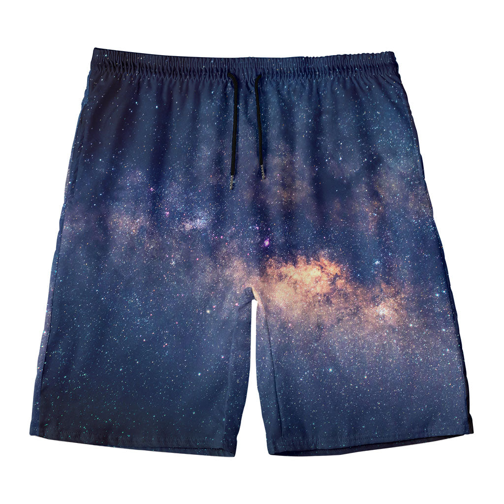 Dark Milky Way Galaxy Space Print Men's Swim Trunks