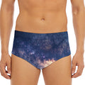 Dark Milky Way Galaxy Space Print Men's Triangle Swim Briefs