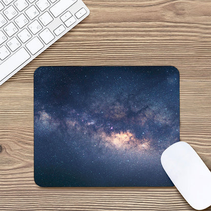 Dark Milky Way Galaxy Space Print Mouse Pad