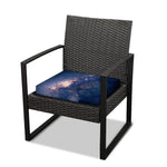 Dark Milky Way Galaxy Space Print Outdoor Seat Cushion Cover