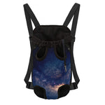 Dark Milky Way Galaxy Space Print Pet Carrier Backpack