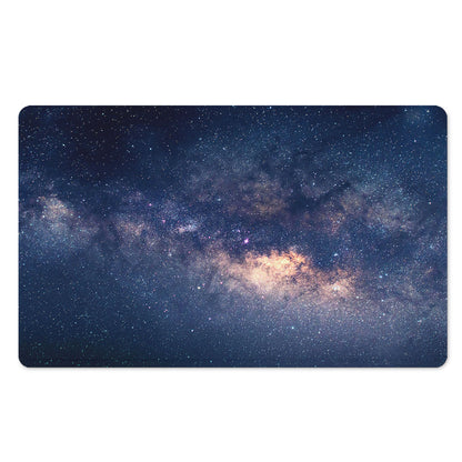 Dark Milky Way Galaxy Space Print Polyester Doormat