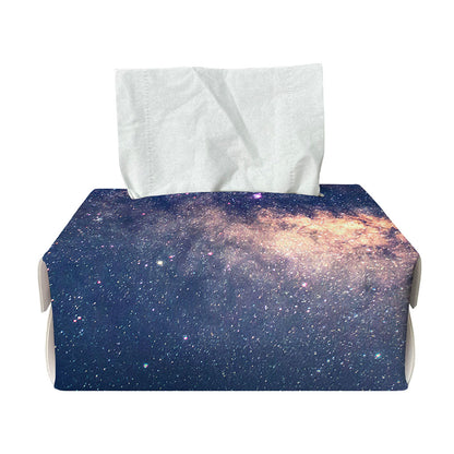 Dark Milky Way Galaxy Space Print Rectangle Tissue Box Cover