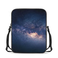 Dark Milky Way Galaxy Space Print Rectangular Crossbody Bag