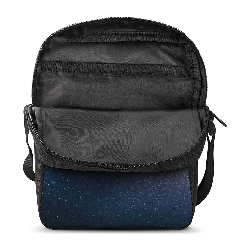 Dark Milky Way Galaxy Space Print Rectangular Crossbody Bag