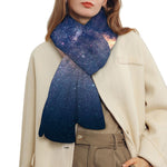 Dark Milky Way Galaxy Space Print Scarf