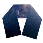 Dark Milky Way Galaxy Space Print Scarf