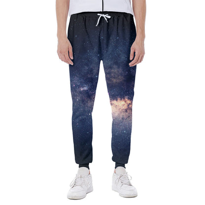 Dark Milky Way Galaxy Space Print Scuba Joggers