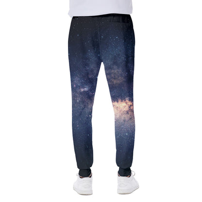Dark Milky Way Galaxy Space Print Scuba Joggers