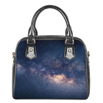 Dark Milky Way Galaxy Space Print Shoulder Handbag