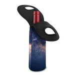 Dark Milky Way Galaxy Space Print Single Neoprene Wine Tote