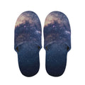 Dark Milky Way Galaxy Space Print Slippers