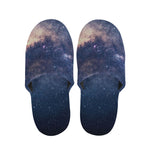 Dark Milky Way Galaxy Space Print Slippers