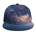 Dark Milky Way Galaxy Space Print Snapback Cap