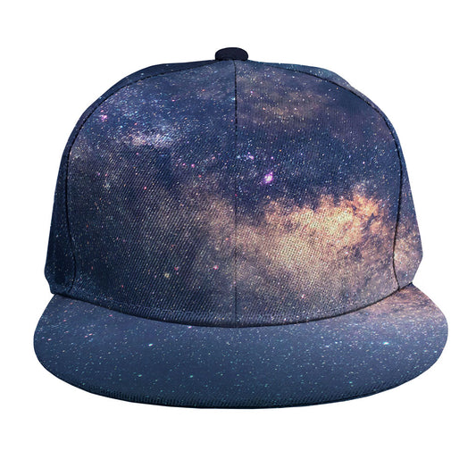 Dark Milky Way Galaxy Space Print Snapback Cap