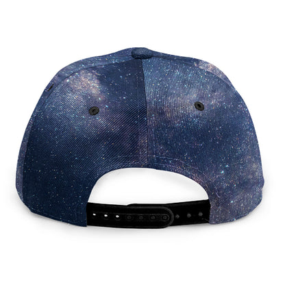 Dark Milky Way Galaxy Space Print Snapback Cap